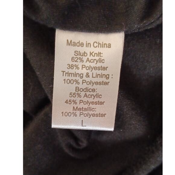 Mixed Media Long Cardigan Boucle Faux Fur sz. L - Picture 7 of 7